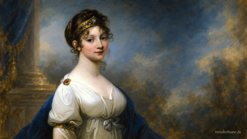 Königin Luise von Preußen nach einem historischen Porträt von Josef Mathias Grassi