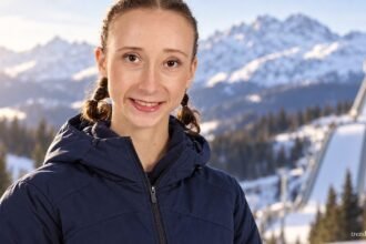 Nika Prevc – redaktionell mit KI bearbeitetes Porträt
